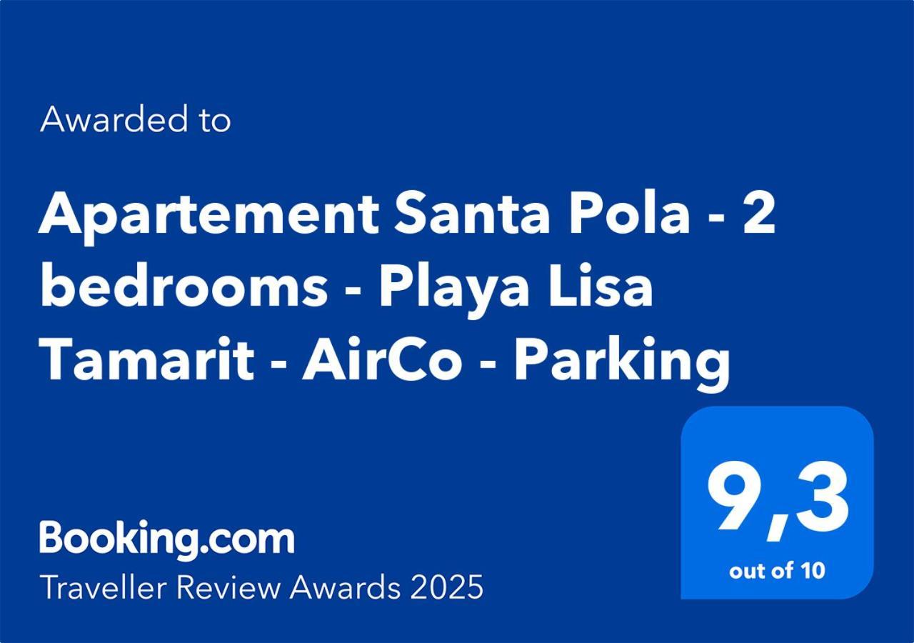 Apartement Santa Pola - 2 Bedrooms - Playa Lisa Tamarit - Airco - Parking Bagian luar foto